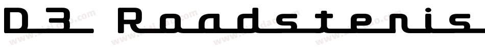 D3 Roadsterism Wide Italic字体转换